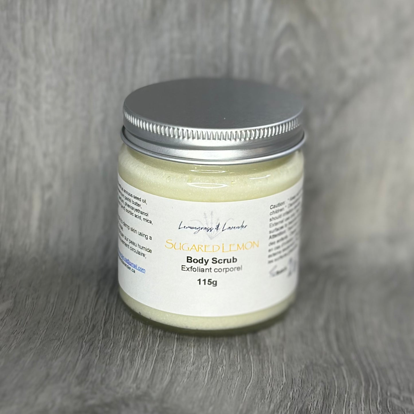 Sugared Lemon Body Scrub
Handmade in Canada
Eco-friendly packaging. Plant-based skin care.