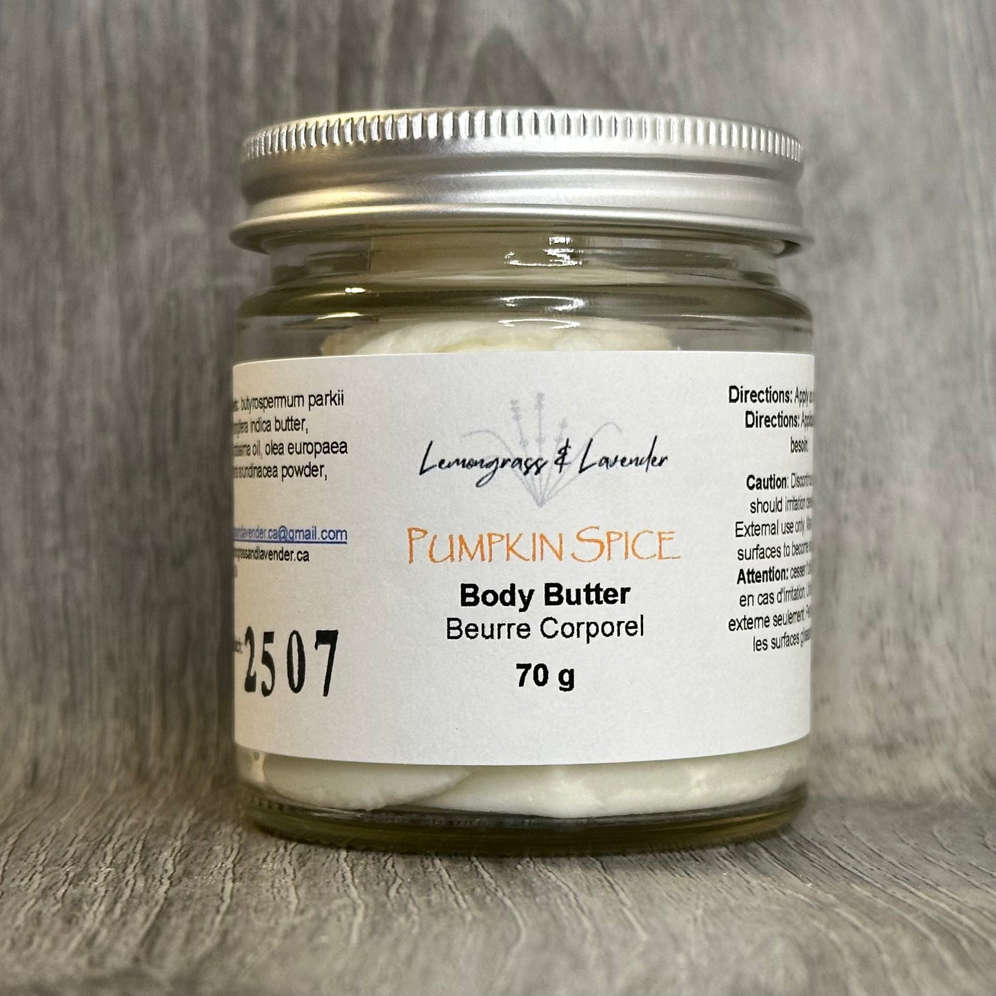 Pumpkin Spice Body Butter/beurre corporel