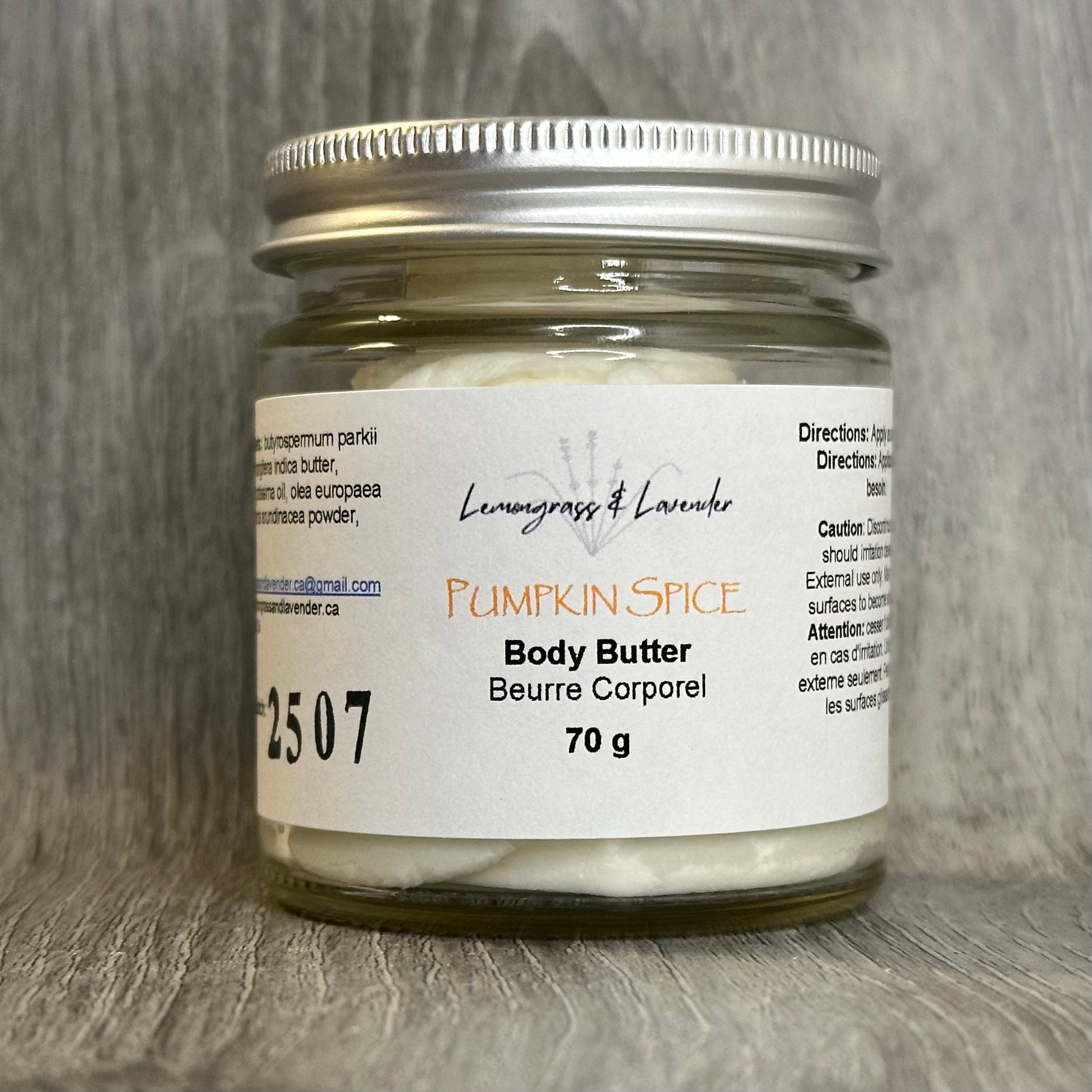 Pumpkin Spice Body Butter/beurre corporel