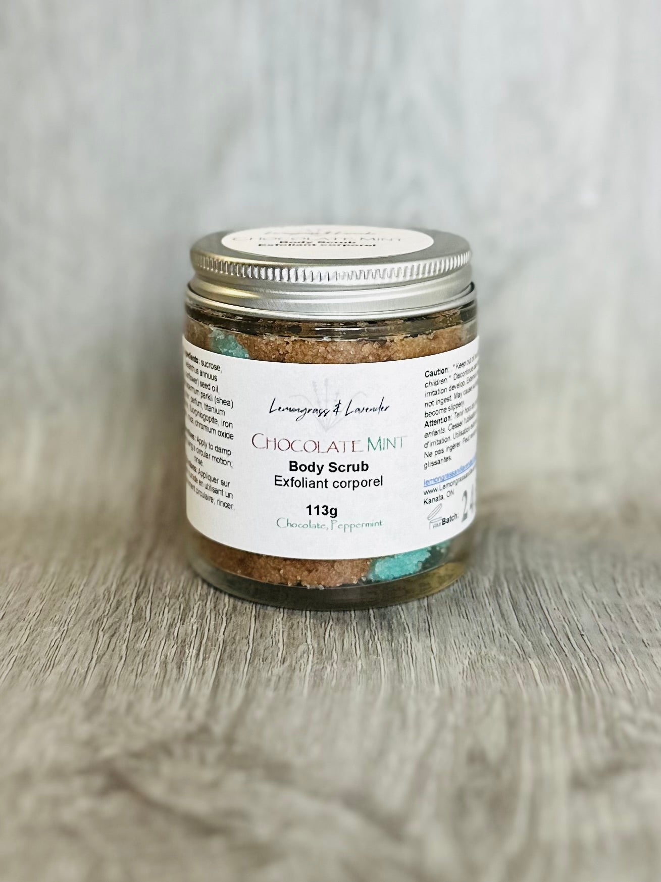 Chocolate Mint Body Scrub/exfoliant corporel