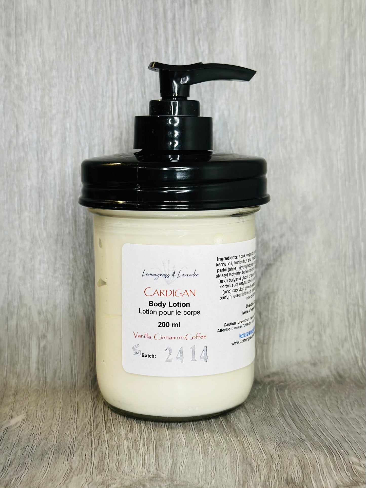 Cardigan body lotion/lotion pour le corps