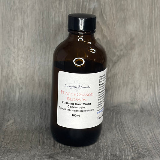 Peach & Orange Blossom foaming hand wash
Handmade in Canada
Eco-friendly packaging. Plant-based skin care. 