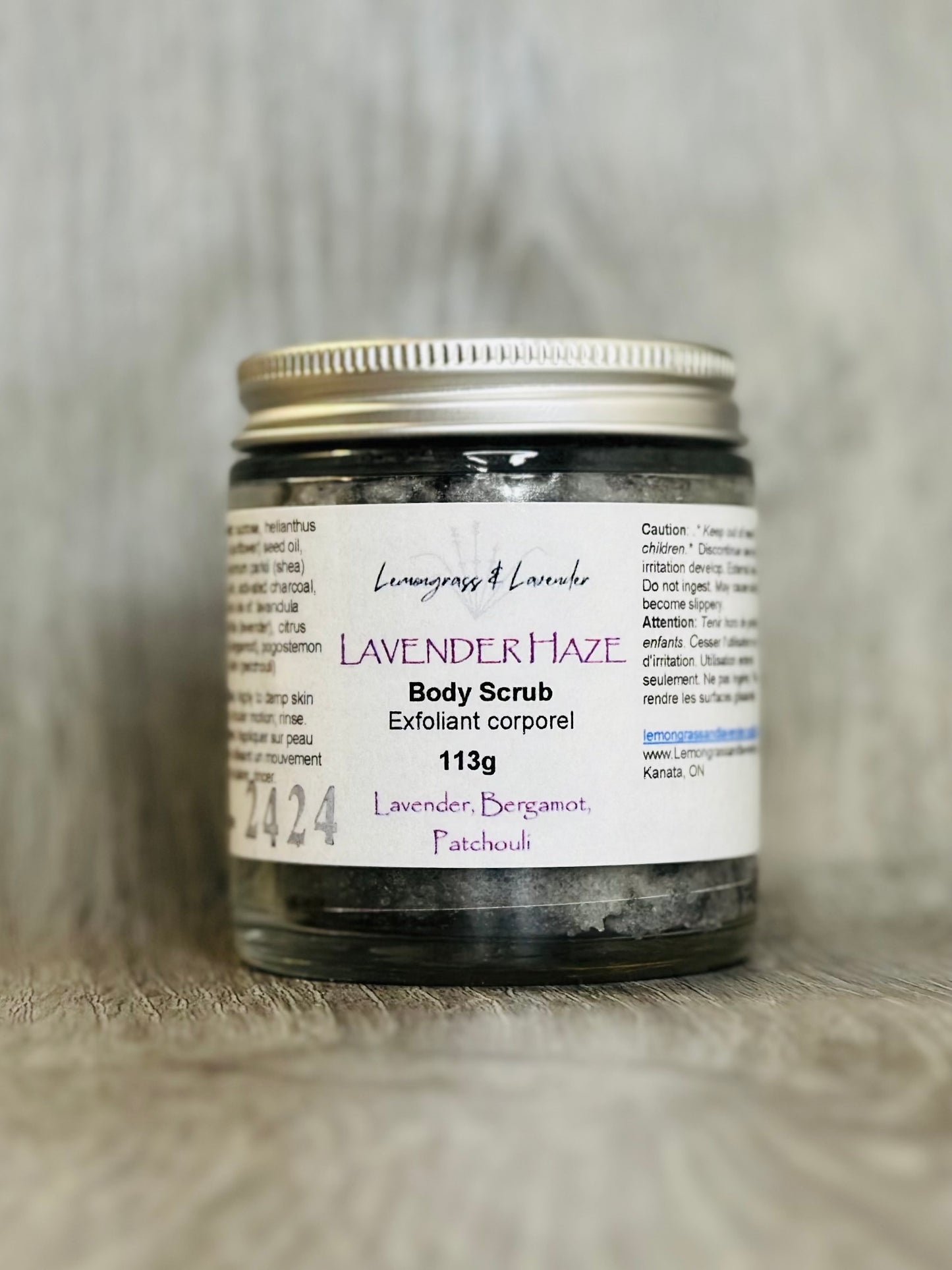 Lavender Haze Body Scrub/ exfoliant corporel