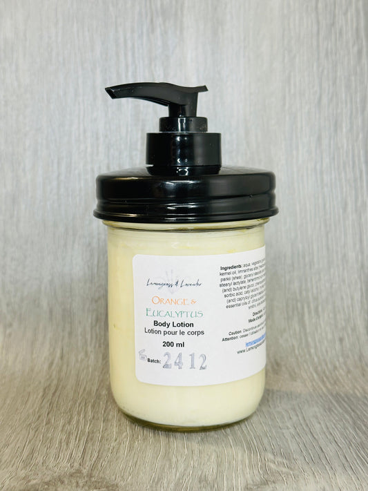 Orange & Eucalyptus Body Lotion/lotion corporel