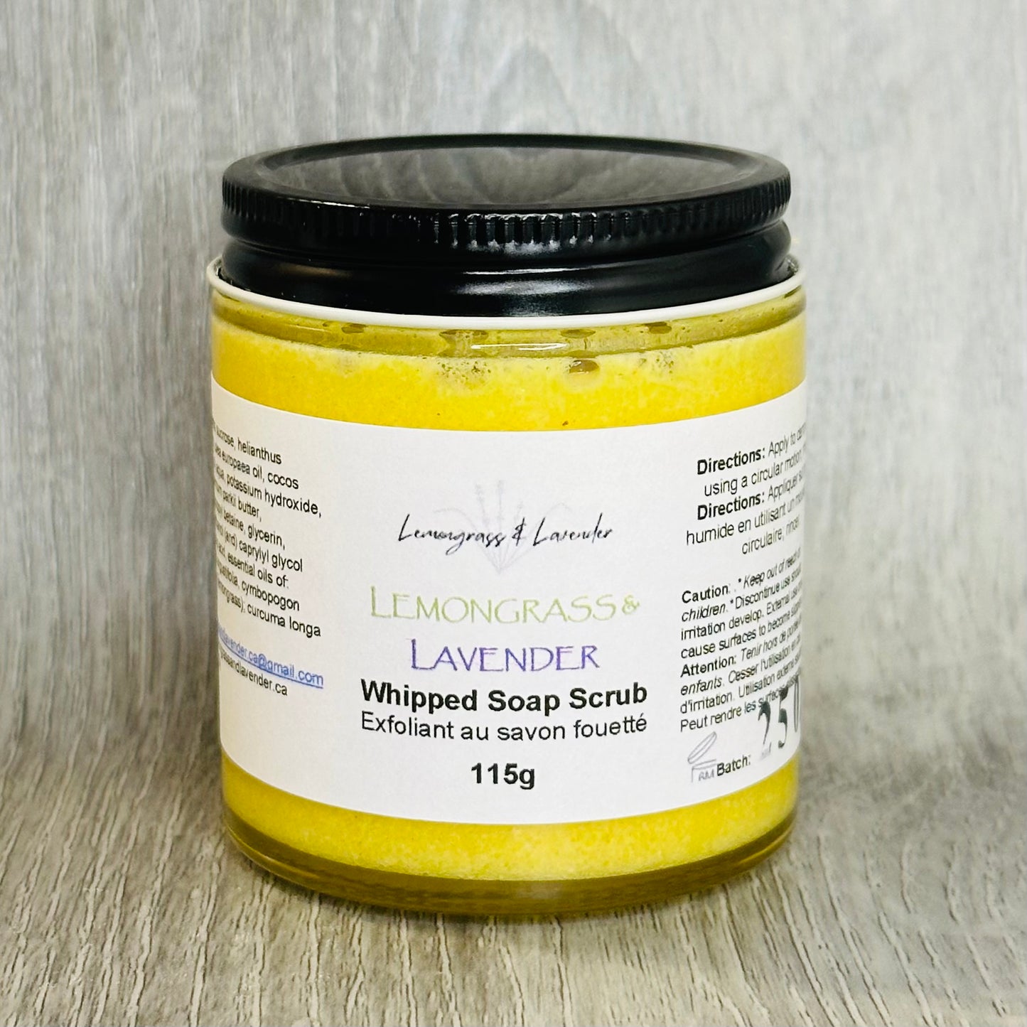Lemongrass & Lavender Whipped Soap Scrub