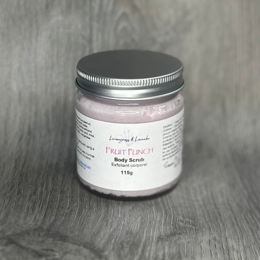 Fruit Punch Body Scrub
Handmade in Canada
Eco-friendly packaging. Plant-based skin care. 