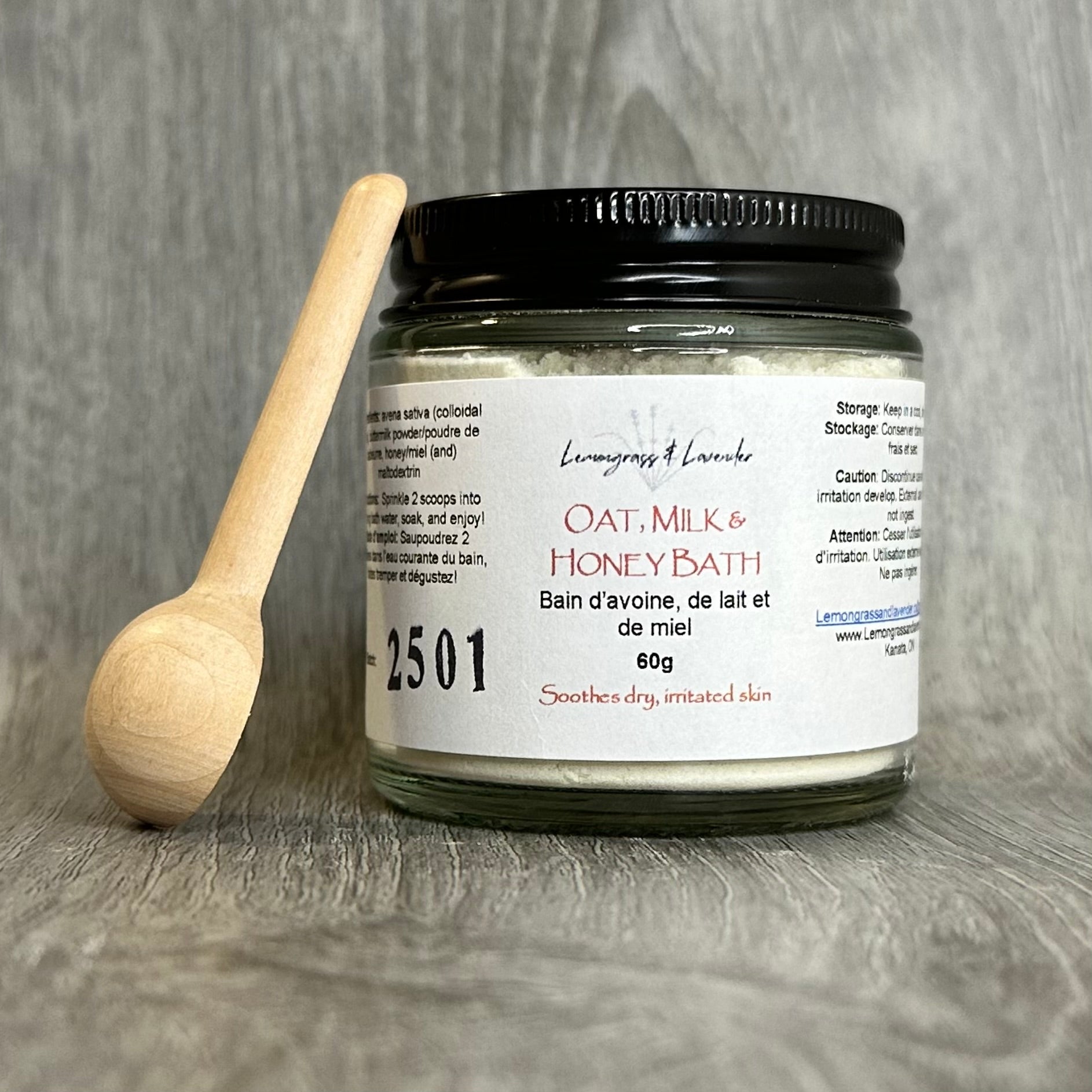 Oat, Milk, and Honey Bath/Bain d'avoine, de lait et de miel