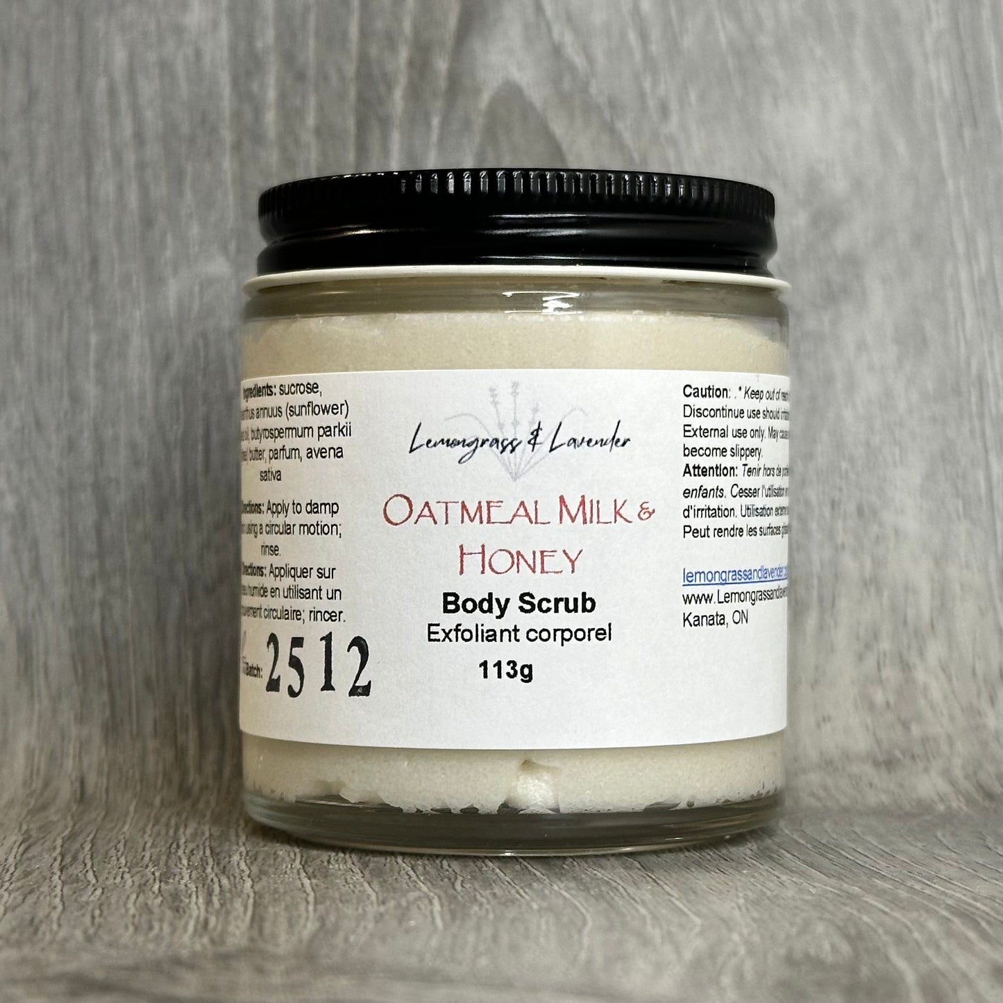 Oatmeal Milk & Honey Body Scrub/exfoliant corporel