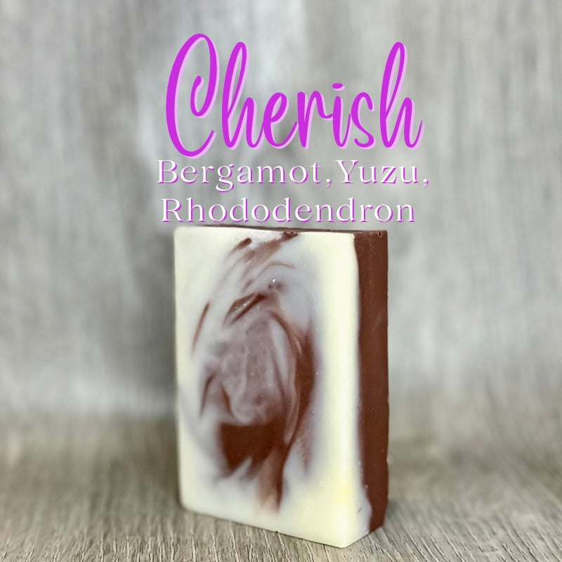 Cherish Bar Soap
Handmade in Ottawa, ON, Canada 
Made with plant-derived ingredients, packaged with sustainable materials