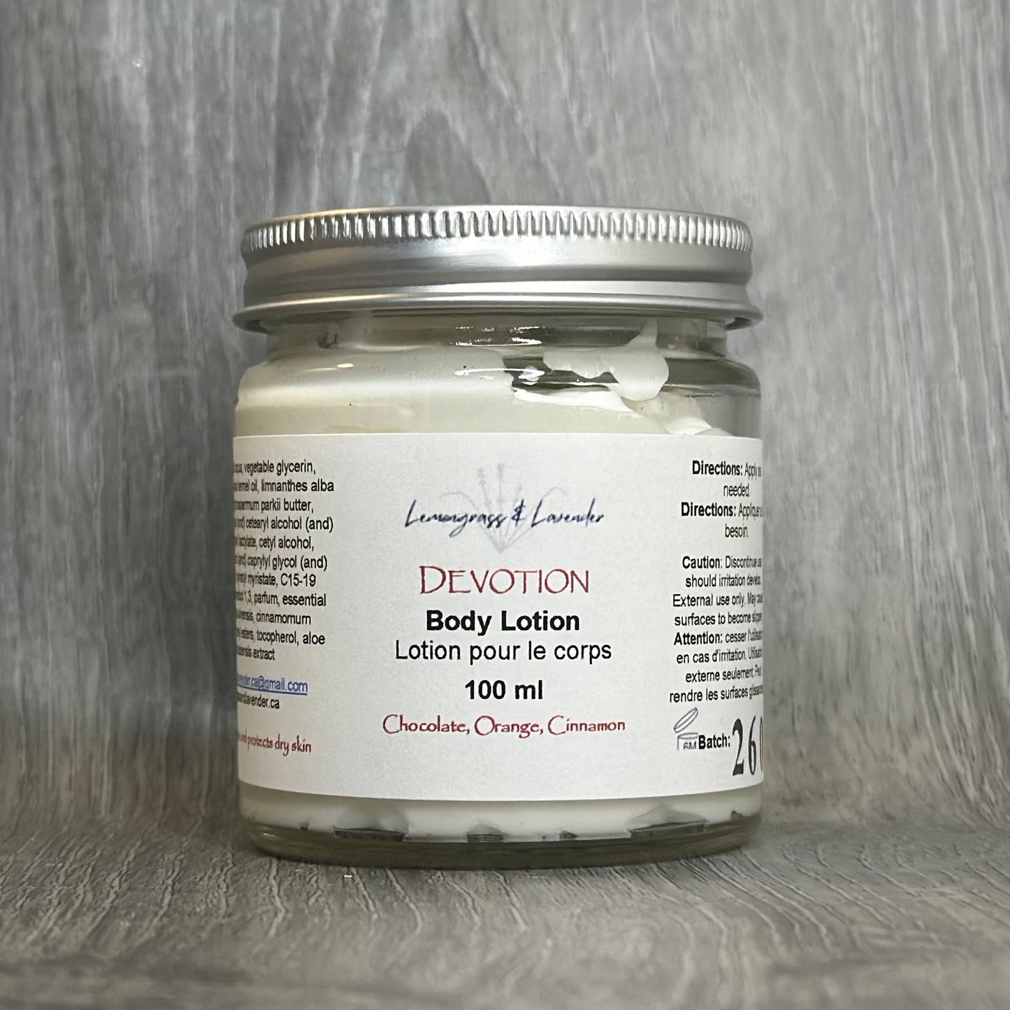 Devotion Body Lotion
Handmade in Ottawa, ON, Canada with plant derived ingredients. Packaged with eco-friendly materials. 