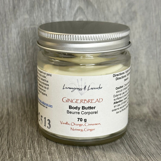 Gingerbread Body Butter/beurre corporel
Made in Canada
Sustainable packaging