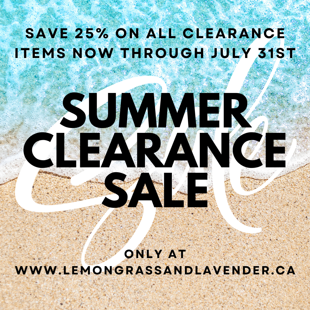 Summer Clearance Sale! Save 25% on all Clearance items now through July 31st